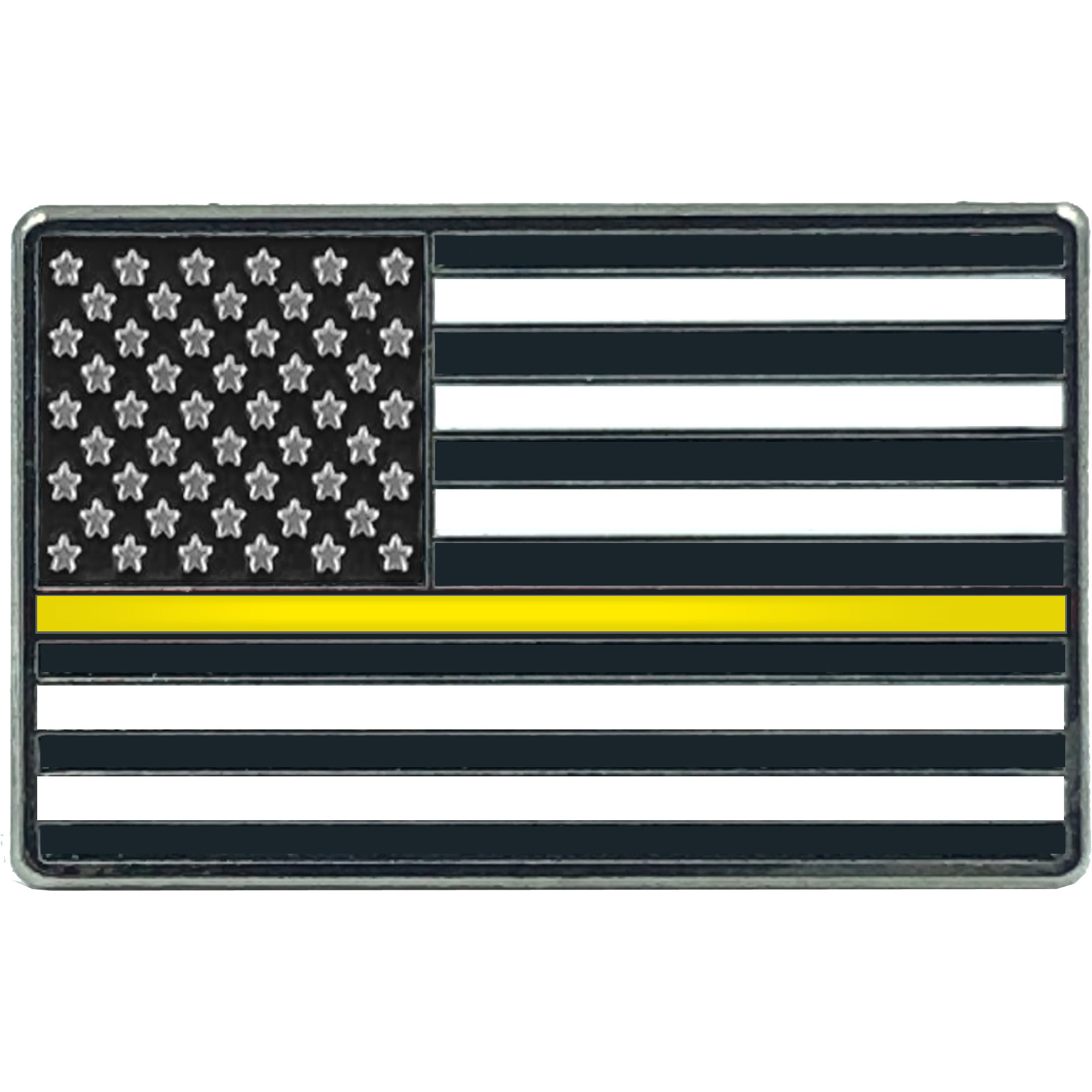 Yellow Black American Flag Patch