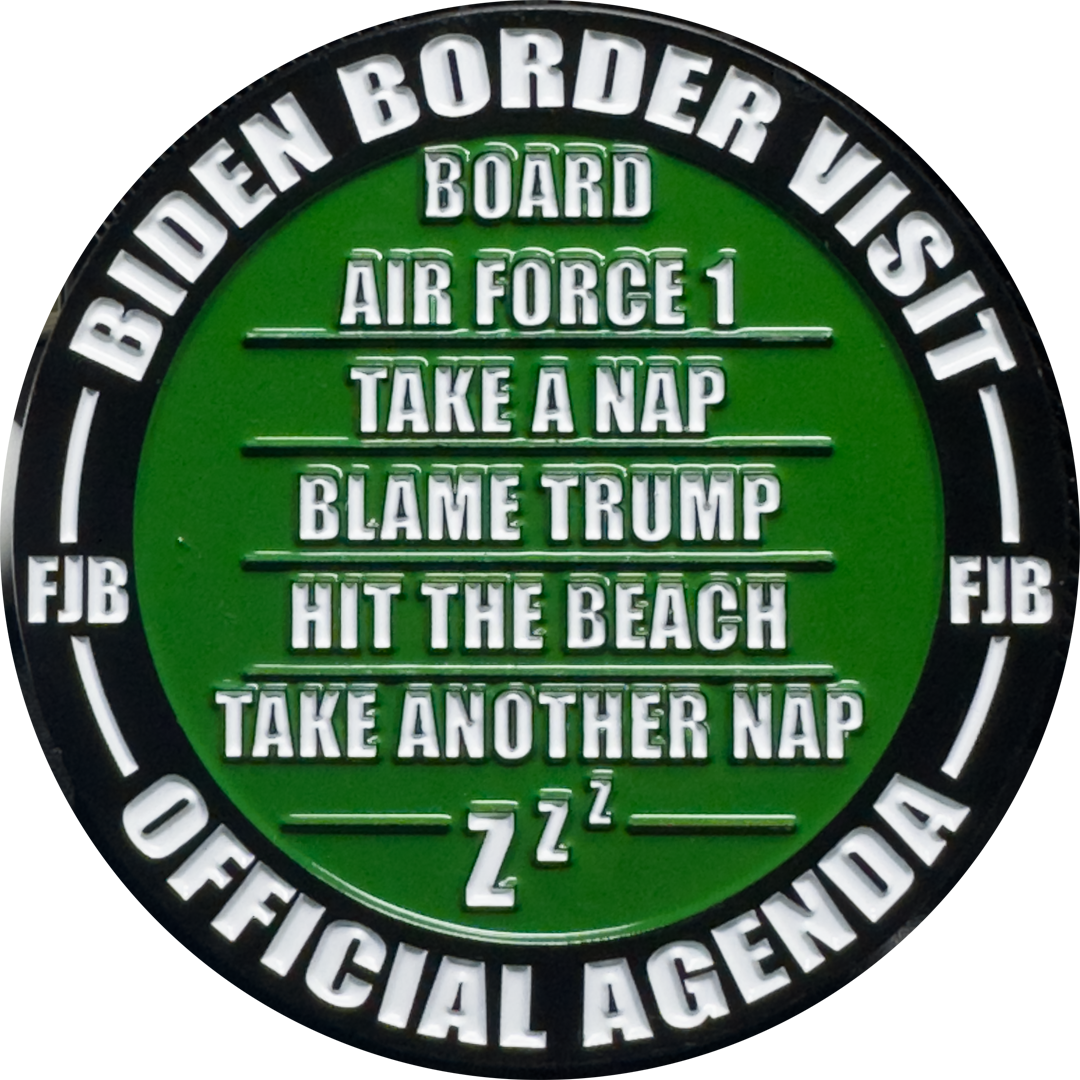 BL11-014 President Trump 2024 BPAs for Trump MAGA CBP Border Patrol Challenge Coin