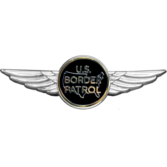 Full size Border Patrol Agent Pilot Aviation Operations Crew Wings pin drone helicopter airplane aircraft