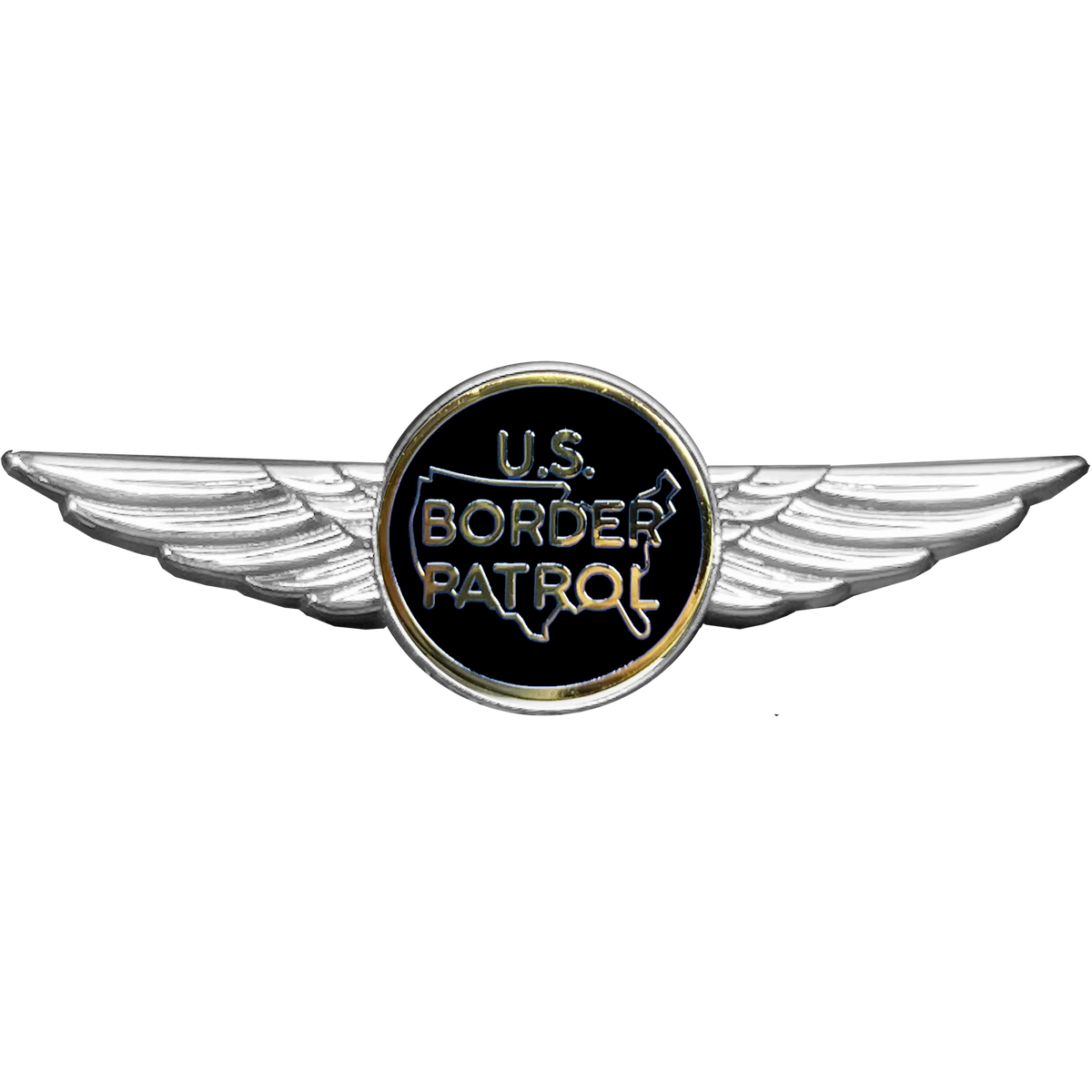 Full size Border Patrol Agent Pilot Aviation Operations Crew Wings pin ...