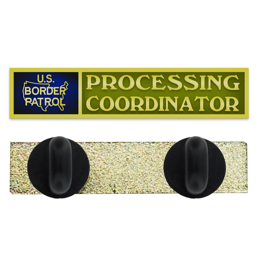 PBX-013-H Border Patrol Processing Coordinator Citation Commendation Bar Pin