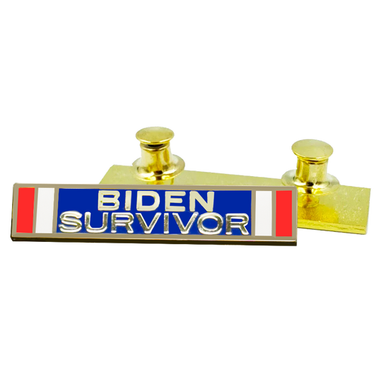 CL3-019 President Joe Biden Survivor Service Citation Commendation Bar Pin Police CBP