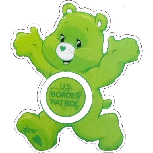 PBX-012-i Care Border Patrol Bear pin Thin Green Line Care Border Patrol Agent