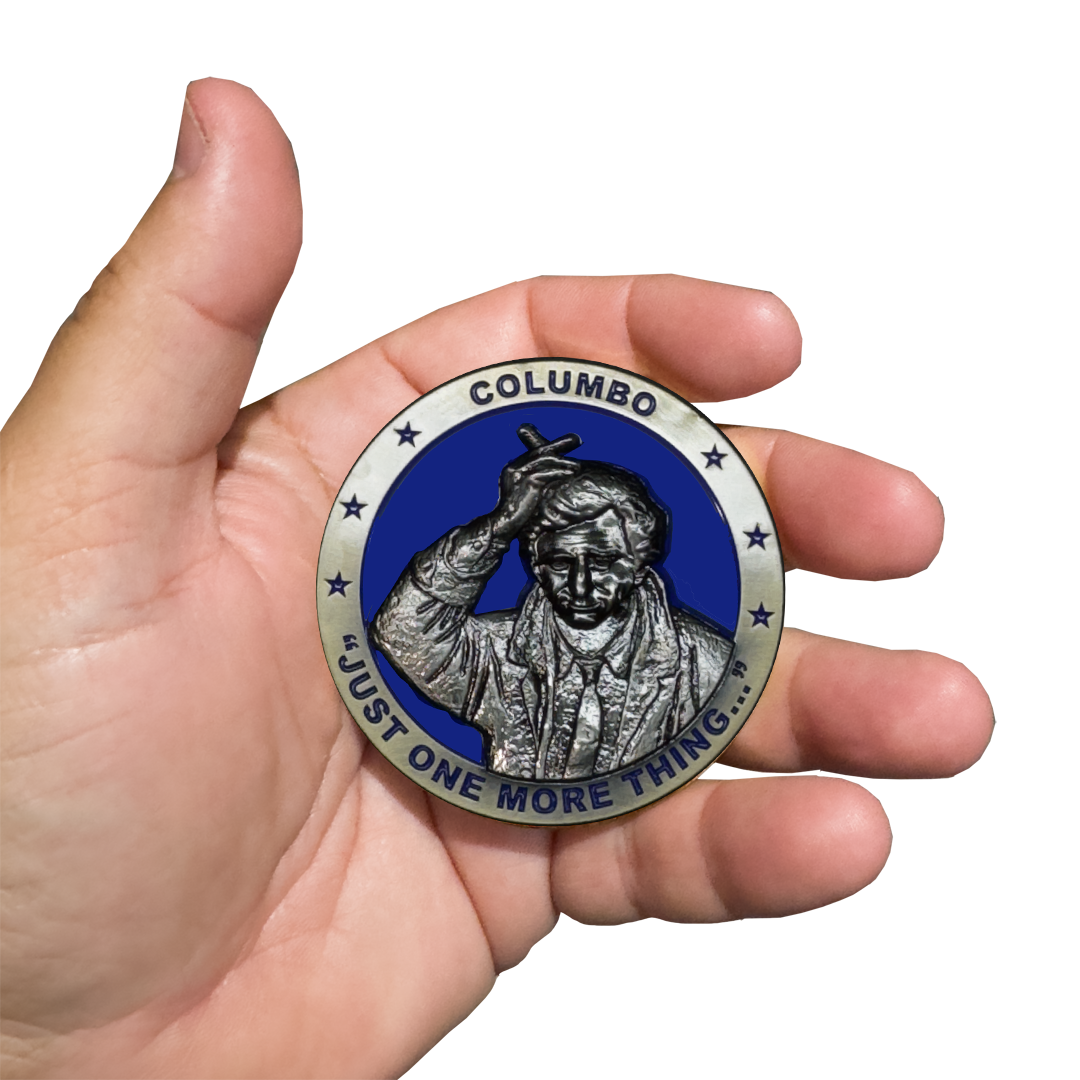 BL7-005 LAPD Columbo Challenge Coin Los Angeles Police Department Homicide Lieutenant