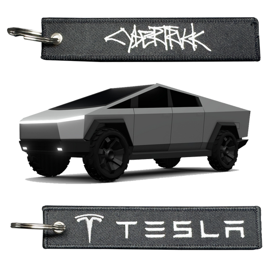 BL1-3 Keychain for Tesla CyberTruck REMOVE BEFORE LAUNCH SpaceX style Luggage Tag zipper pull BLACK keychain