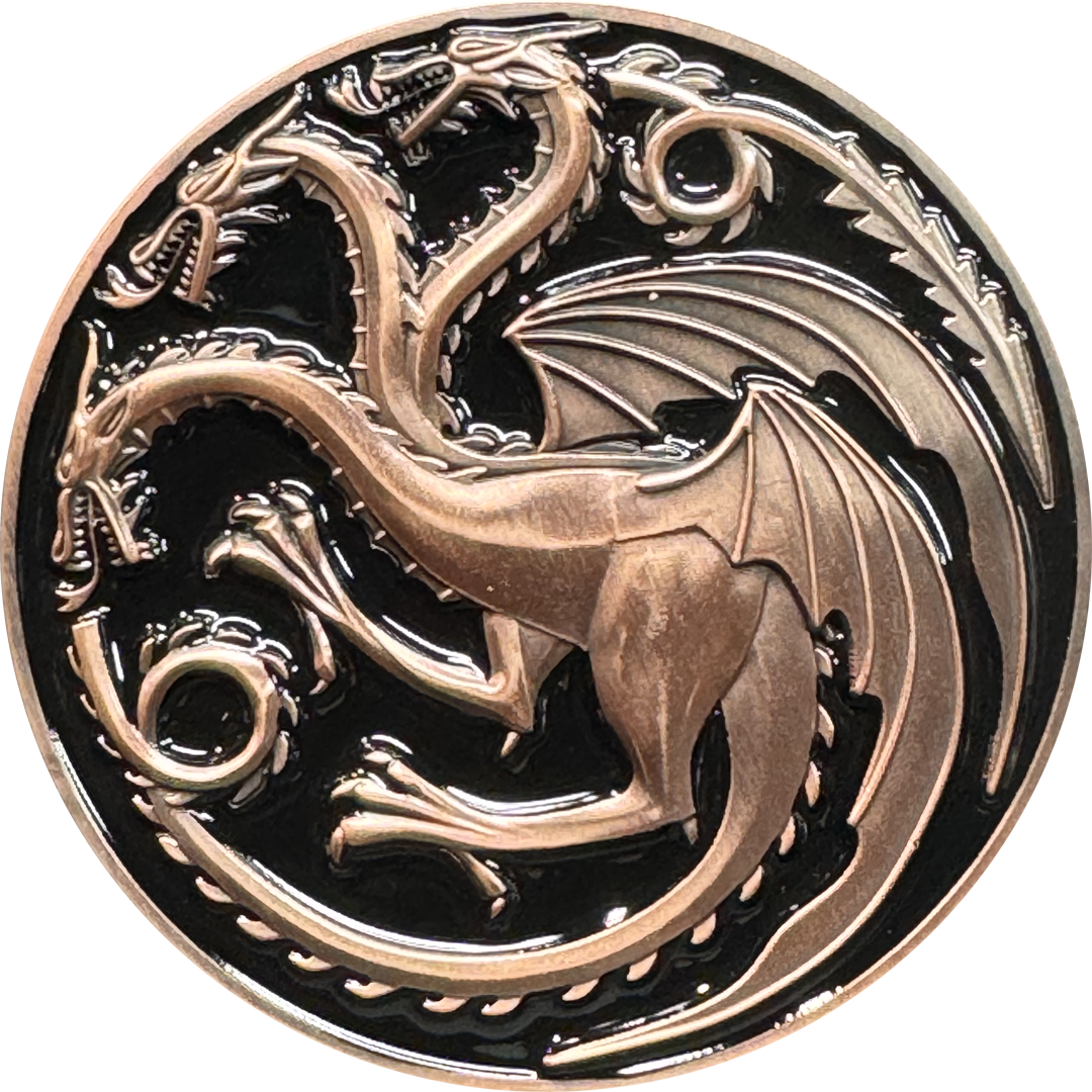 BL4-012 GoT challenge coin Game of Thrones Daenerys Targaryen Fire and Blood