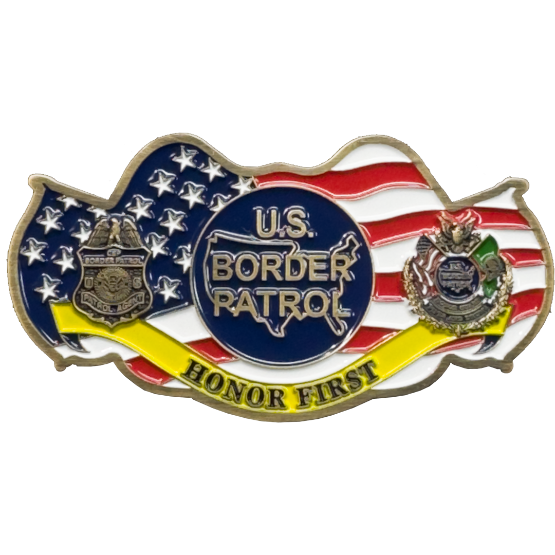 EL15-003 Border Patrol Honor Guard Challenge Coin BPA Honor First