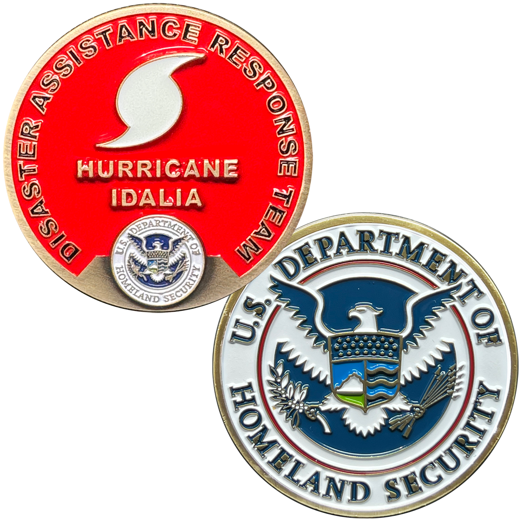 JJ-012 Hurricane Idalia DART Disaster Assistance Response Team Sheriff CBP FEMA Challenge Coin