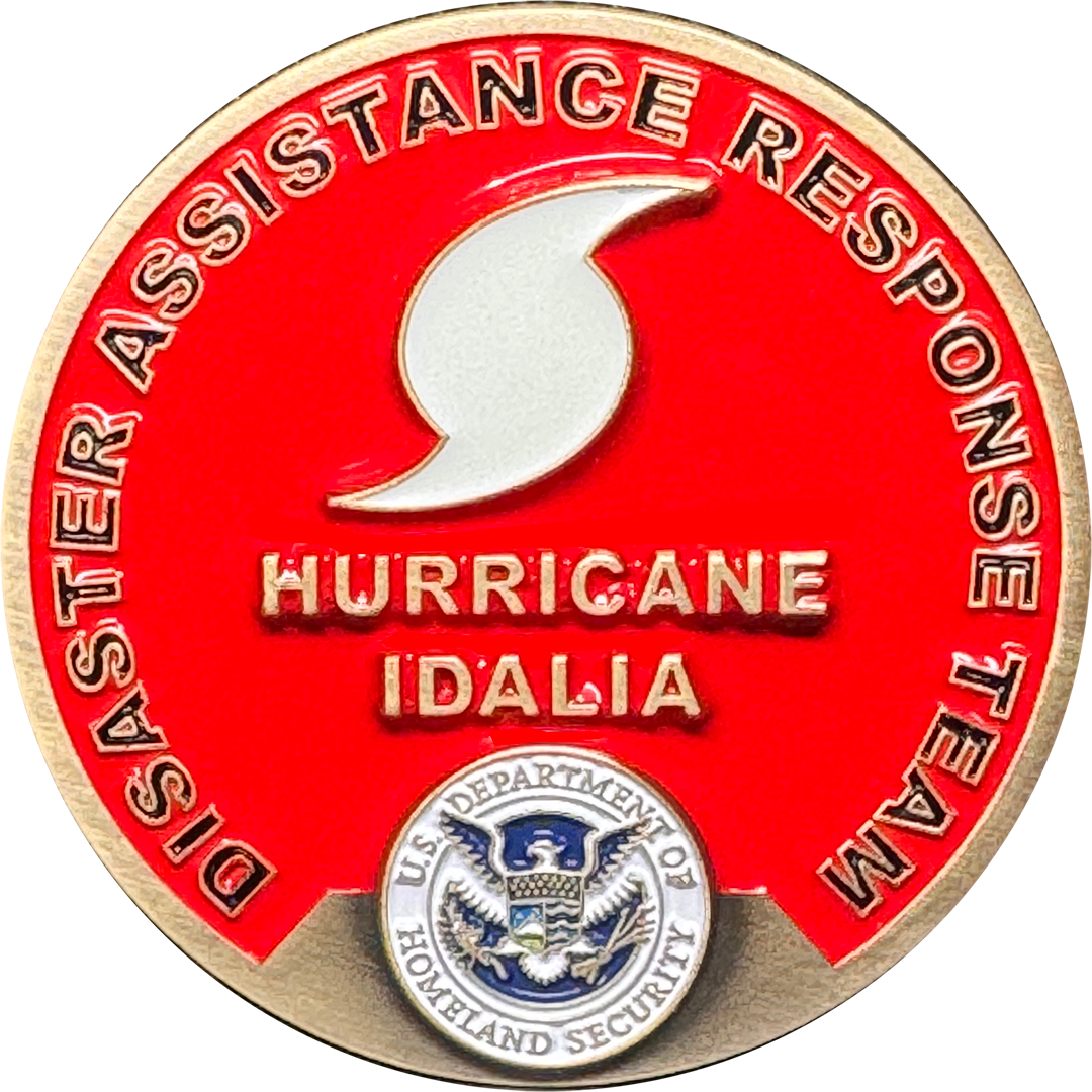 JJ-012 Hurricane Idalia DART Disaster Assistance Response Team Sheriff CBP FEMA Challenge Coin