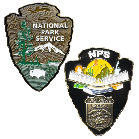 EL16-002 National Park Service NPS arrowhead Challenge Coin