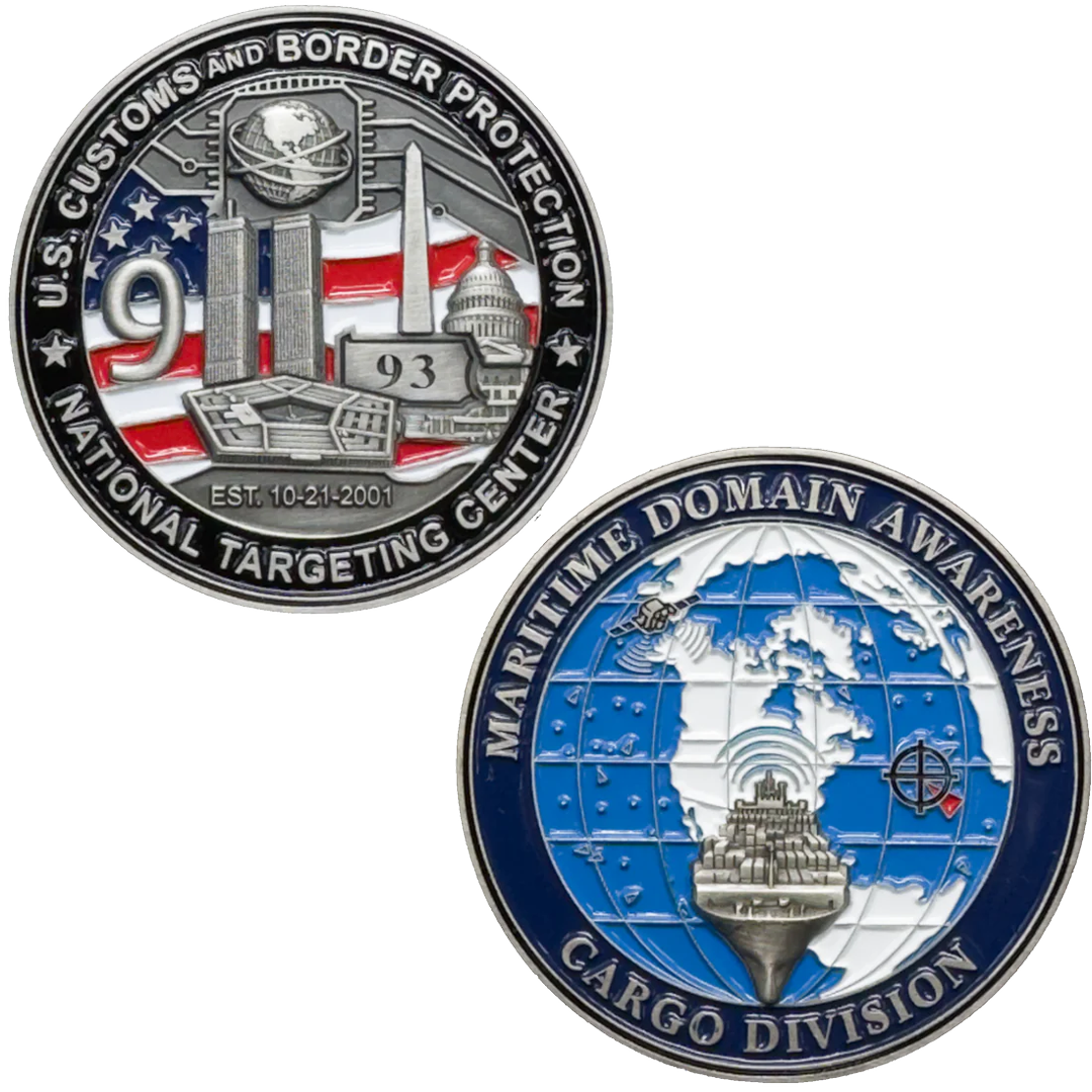 CL-PP National Targeting Center NTC Challenge Coin CBP Cargo Division Maritime Domain Awareness