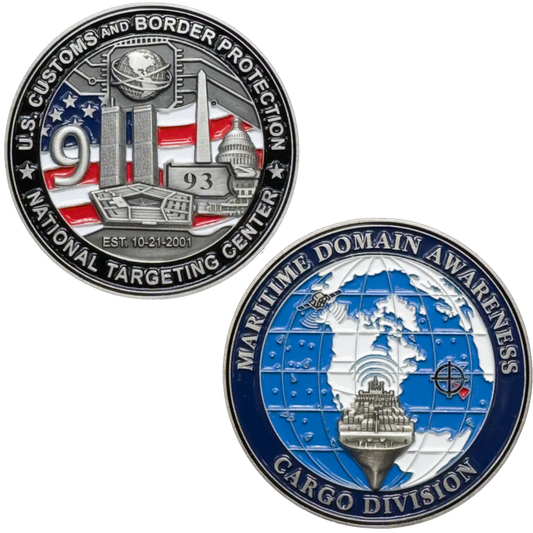 CL-PP National Targeting Center NTC Challenge Coin CBP Cargo Division Maritime Domain Awareness