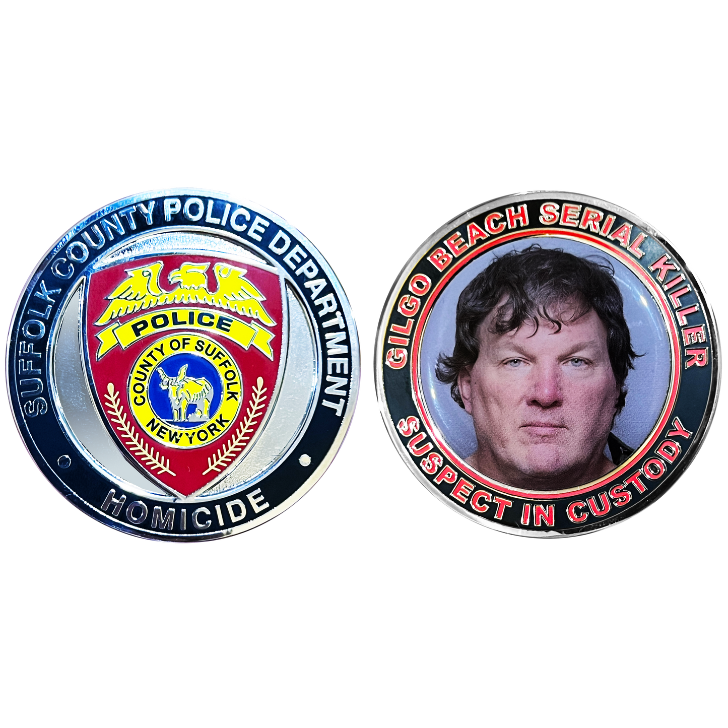 DL6-03 SCPD Suffolk County Police Department Gilgo Beach Serial Killer Homicide Challenge Coin