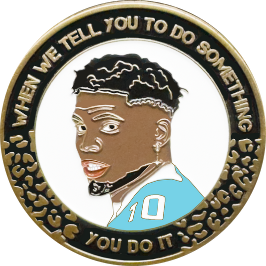 EL13-010 Miami Dade Police Challenge Coin for Dolphins fans fun for Tyreek Hill fans parody