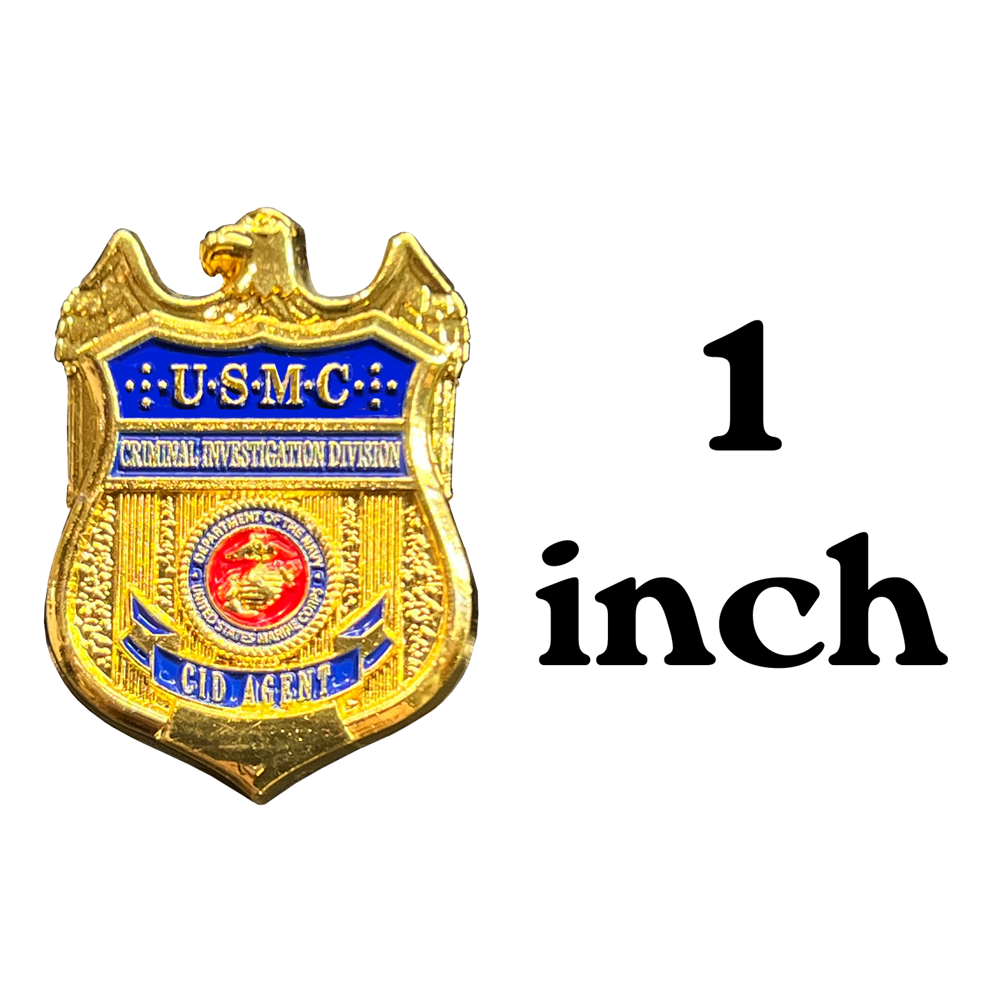 PBX-009-A Marine CID AGENT Lapel Pin Special Investigation Division Criminal Investigator