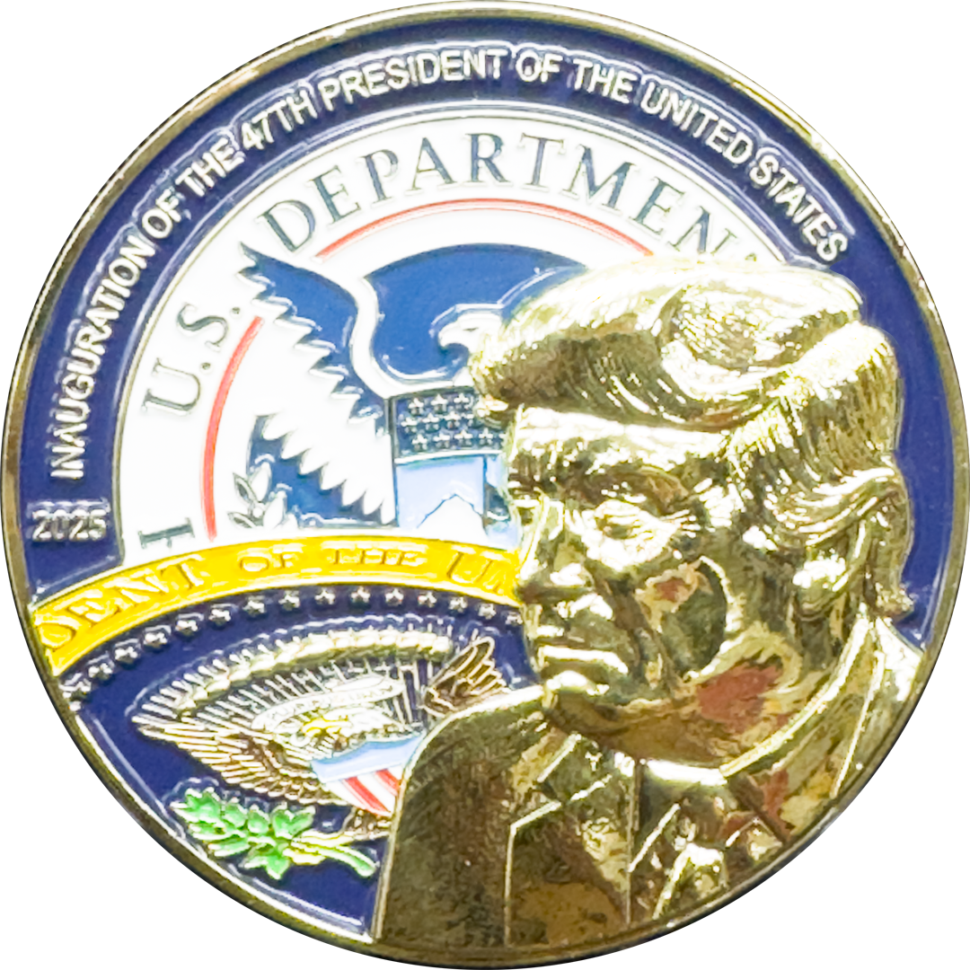 EL15-7 Trump Vance US Marshal Service USMS Presidential Inauguration 47 Challenge Coin