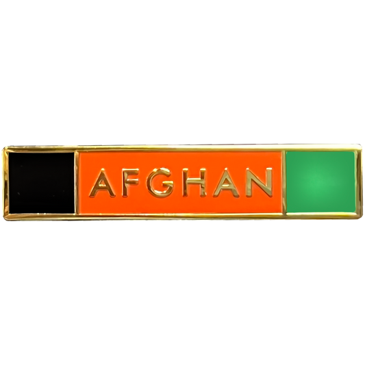 EL8-023 Afghanistan Operation Unit Citation AFGHAN Commendation Bar Pin Police CBP Field Ops Border Patrol