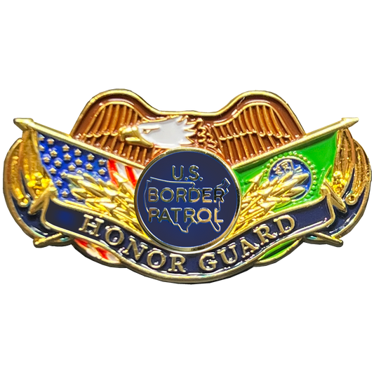 GL6-005 Border Patrol Agent Honor Guard CBP BPA off duty lapel pin non-uniform wear Honor First pin