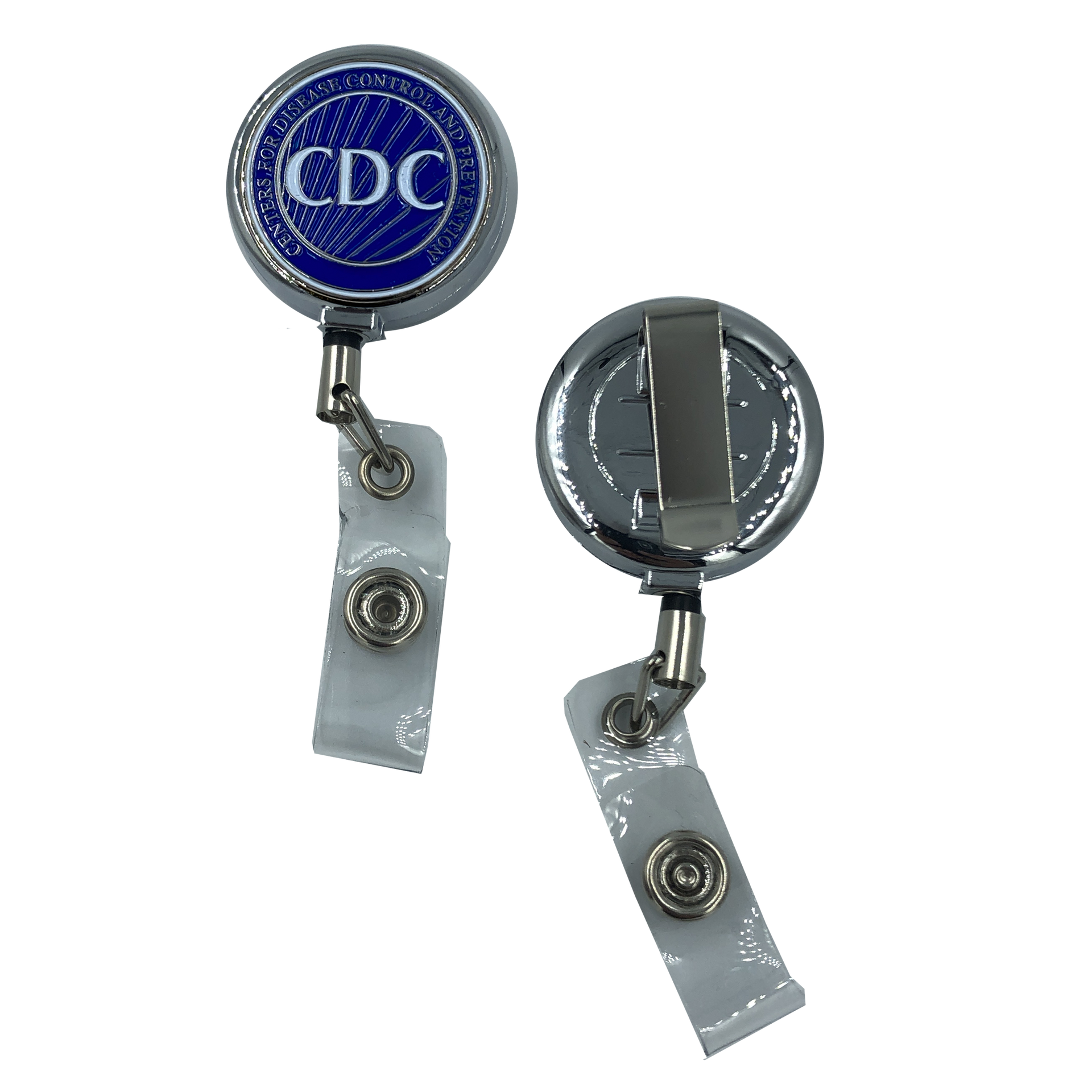CL-008 CDC Metal ID Reel retractable ID Card Holder – America's