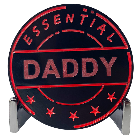 discontinued CL8-14 Essential Workers Daddy Challenge Coin perfect for Father's Day or Dad Birthday