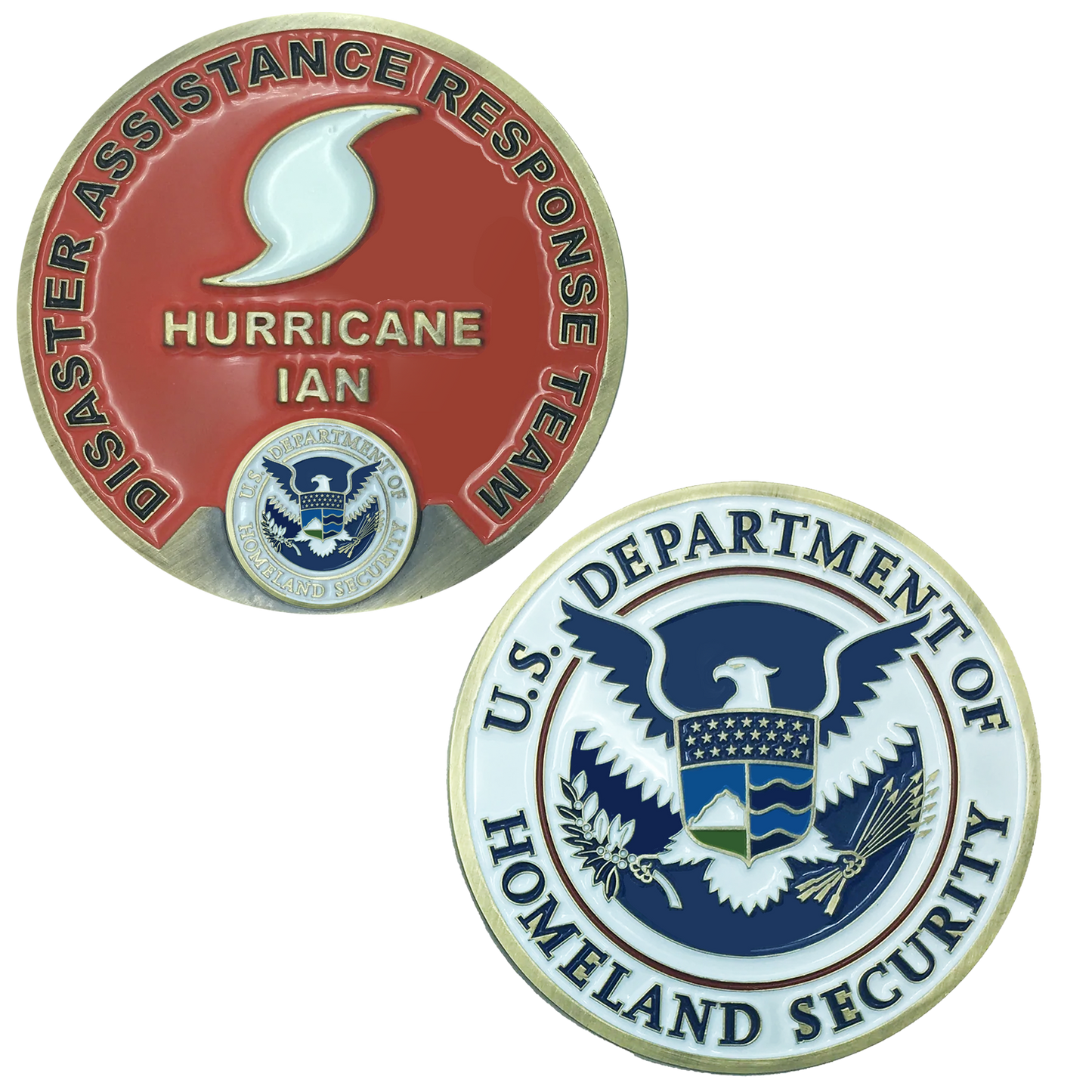 EL3-013 Hurricane Ian DART Disaster Assistance Response Team Lee County Sheriff CBP FEMA Challenge Coin