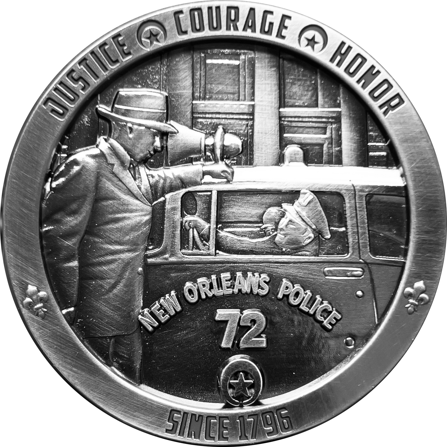 GL11-005 Vintage stye New Orleans Police Department Challenge Coin NOLA NOPD