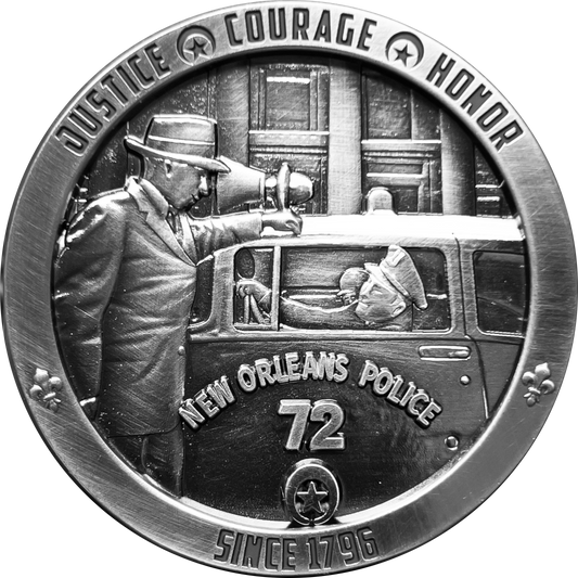 GL11-005 Vintage stye New Orleans Police Department Challenge Coin NOLA NOPD