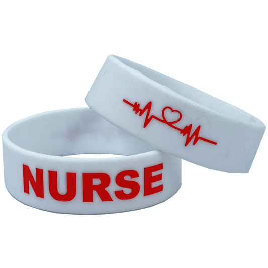 Nurse Silicon Rubber Bracelet Hospital ICU RN LPN BSN ER