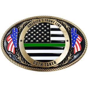 CBP Officer Mini Badge Retractable ID Holder Reel