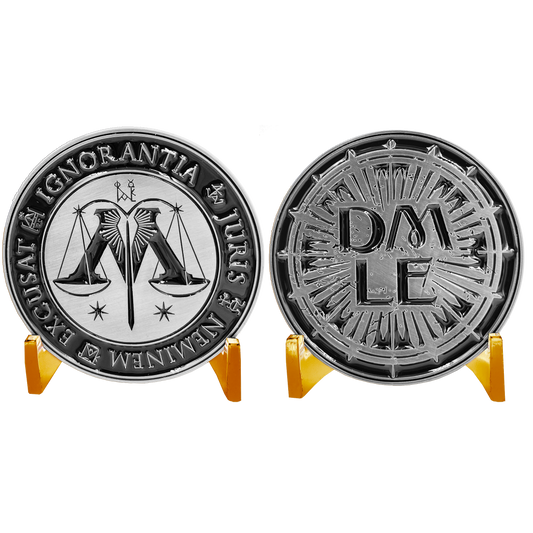 EL5-022 Department of Magical Law Enforcement DMLE Challenge Coin Antique Nickel plated