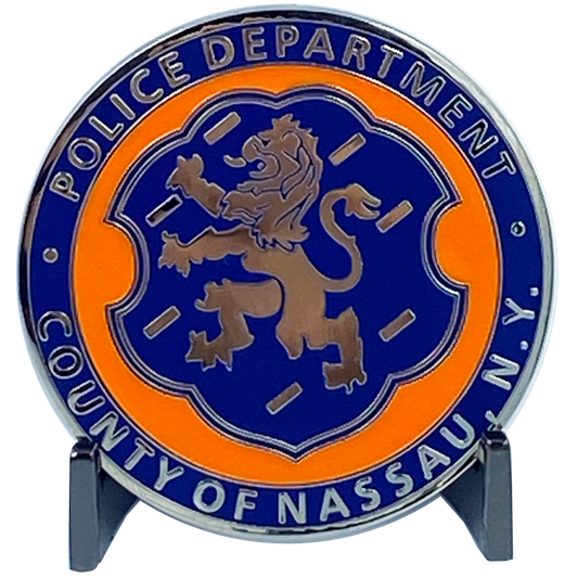 DL5-13 NCPD LI Nassau County Police Department Long island Dept. Challenge Coin thin blue line