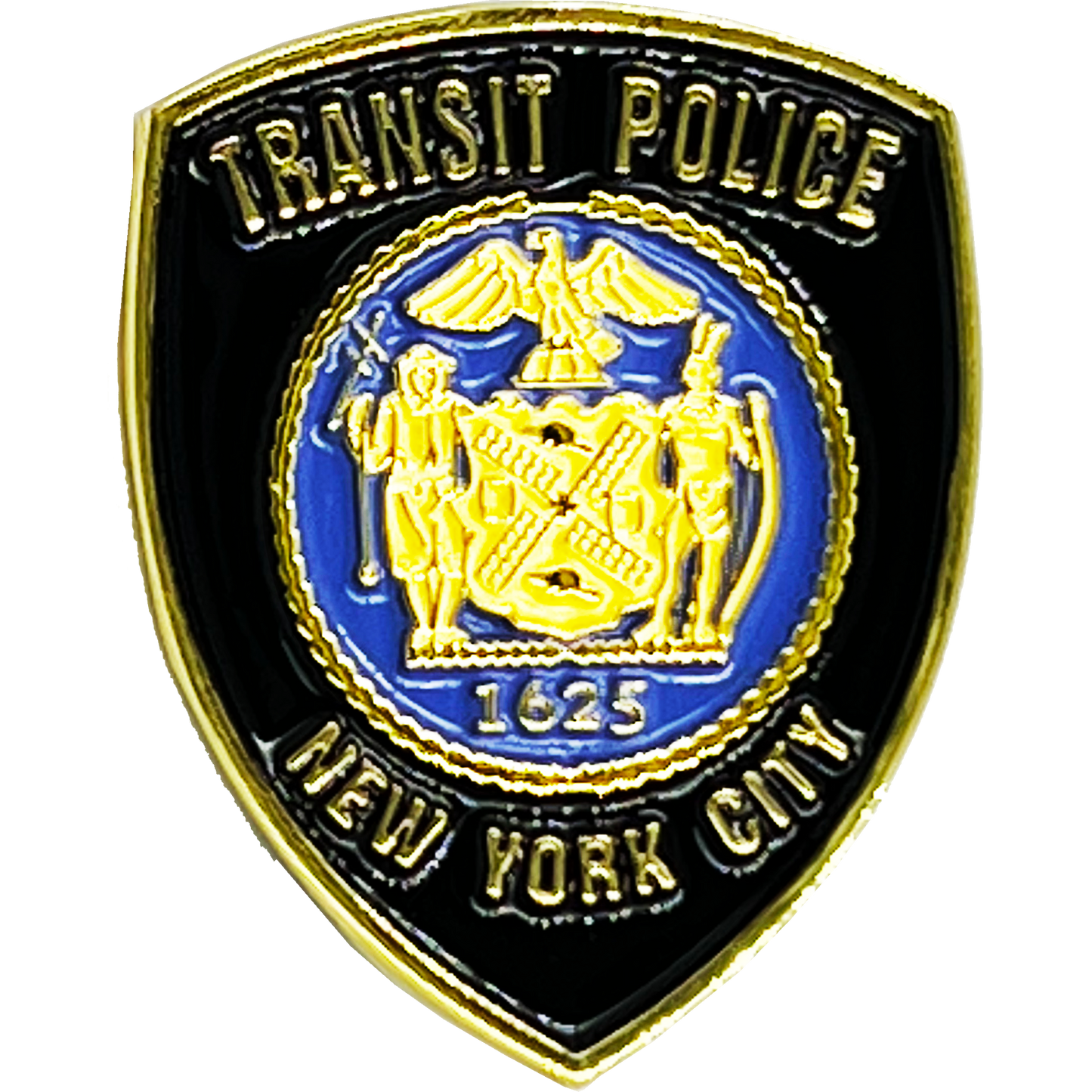 BL2-003B New York City Transit Police Patch NYPD Lapel Pin with dual pin posts